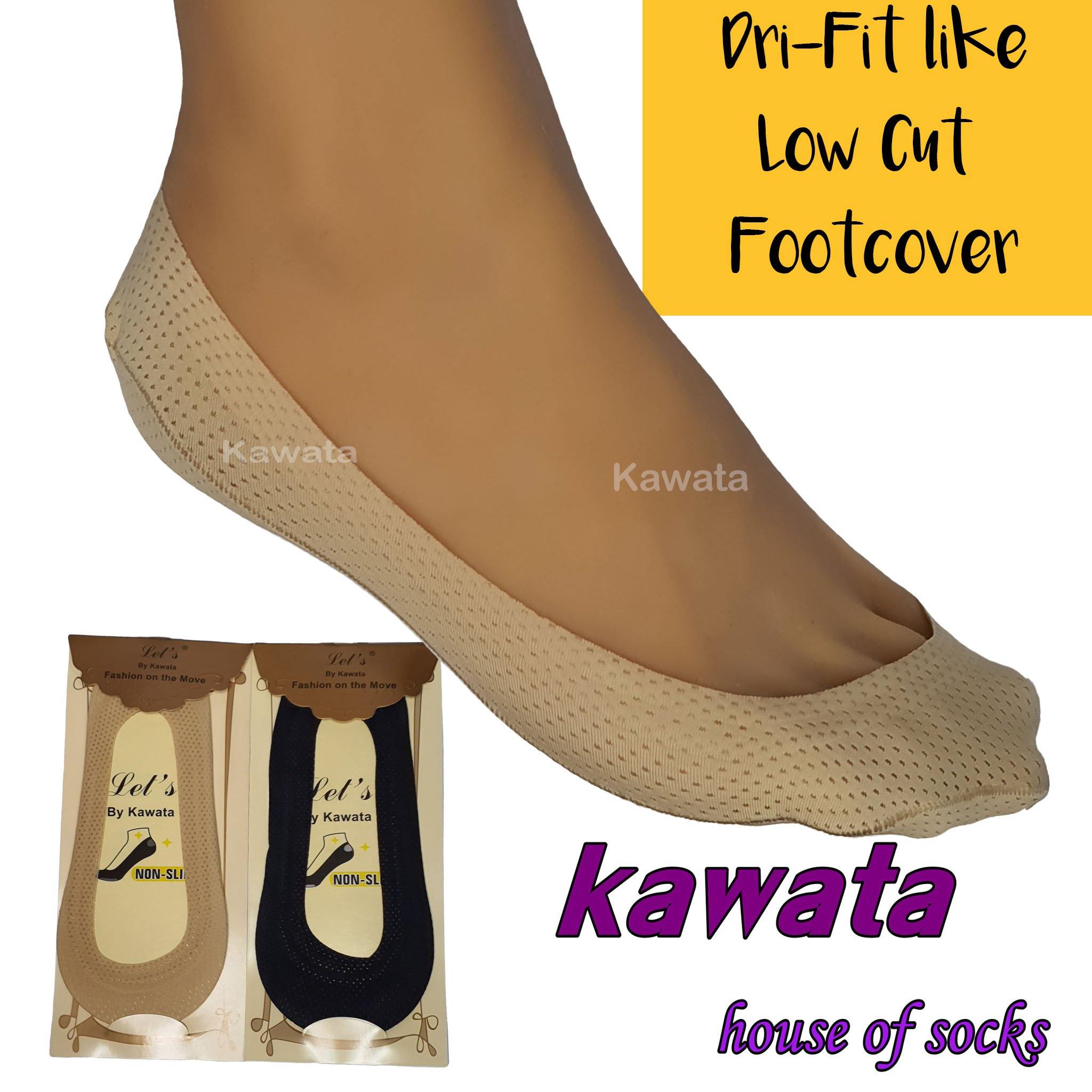 Kawata Low Cut Dri Fit Foot Cover Full Non Slip Silicon Dri Fit Hidden No Show Socks