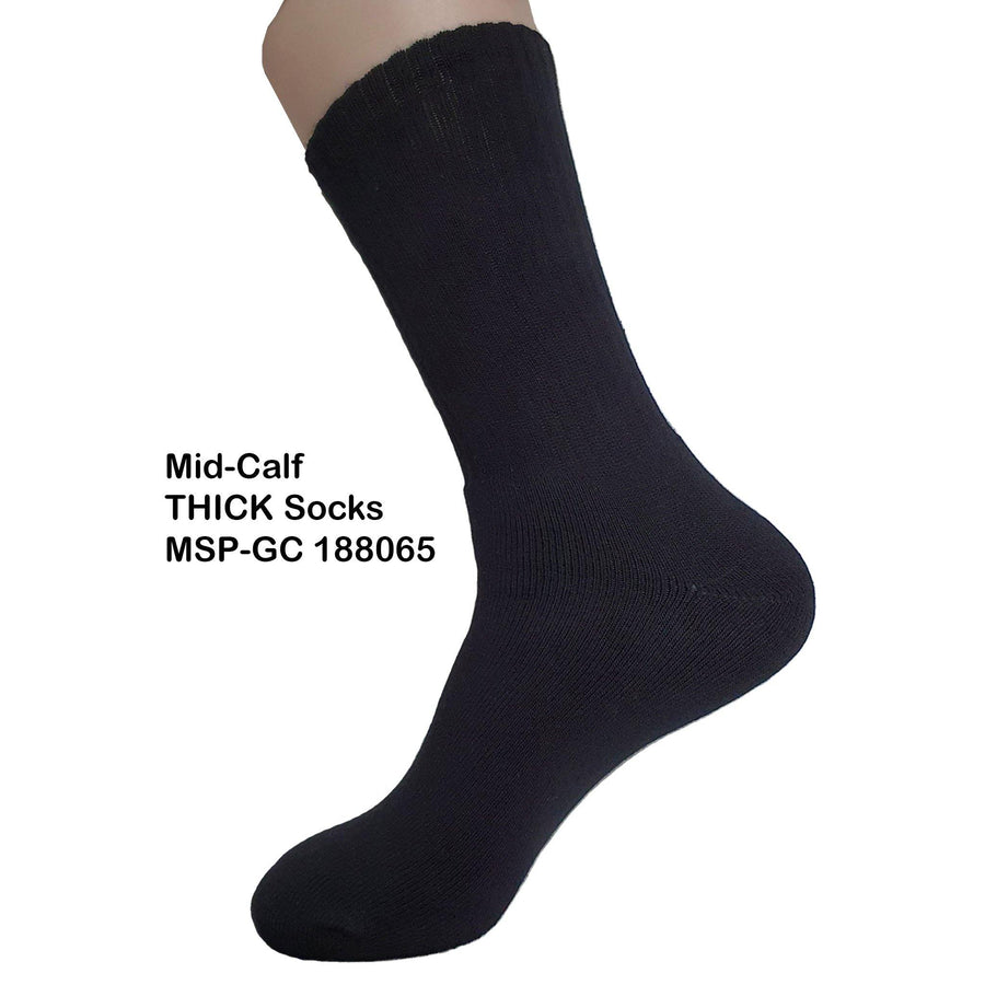 GC 18806 Full Base Cushion Sport Socks / Thick Mid Calf Cotton Socks - Kawata House of Socks