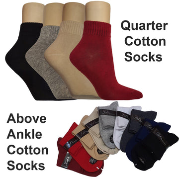 Quarter Cotton Socks - Kawata House of Socks
