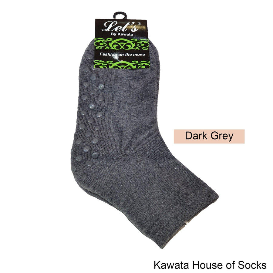 Anti-Slip Padded Quarter Socks for Ladies - Kawata House of Socks