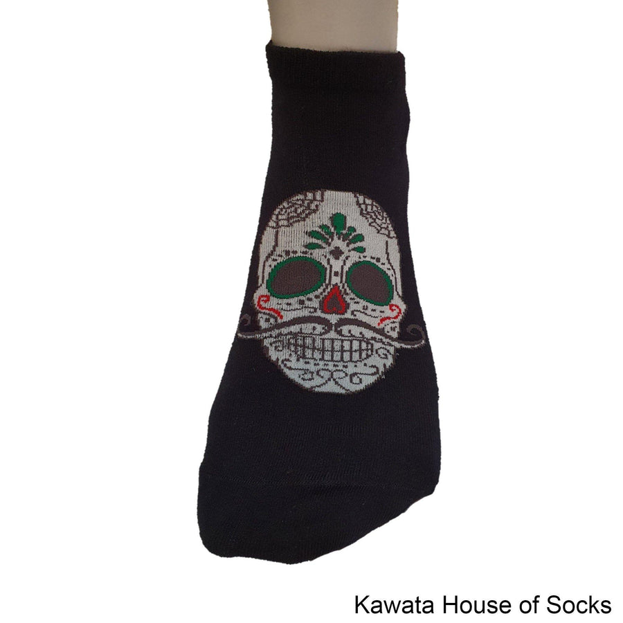 Men Skull Cotton Ankle Socks - Kawata House of Socks