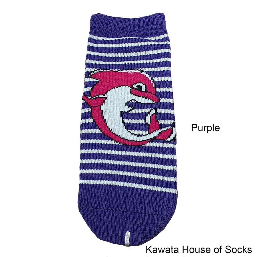 Anti-Slip Quarter Dolphin Socks - Kawata House of Socks