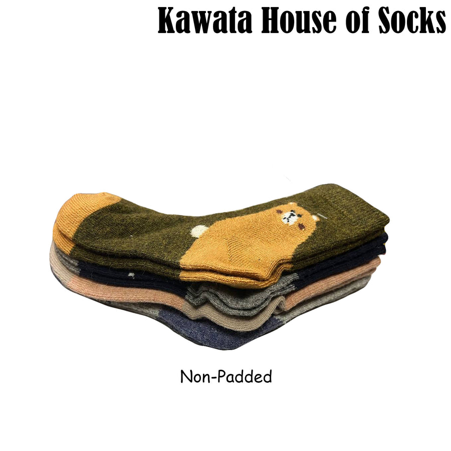 Kids Plain Non-Padded Wool Socks ( Age 3-10 )