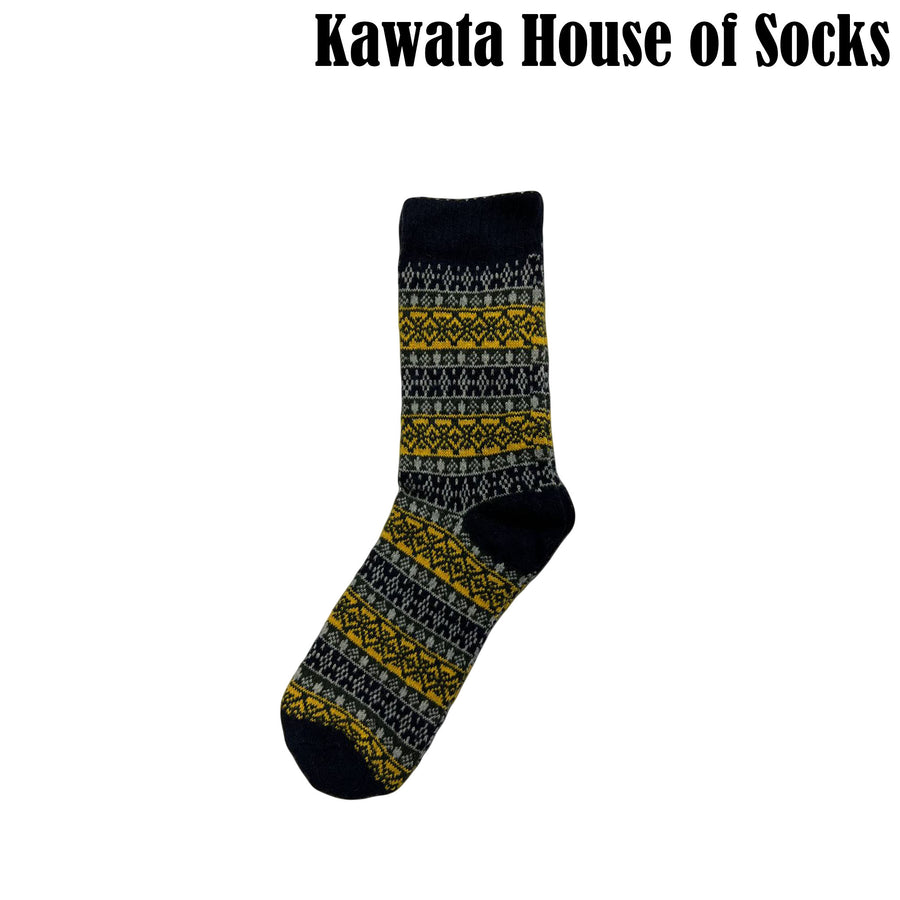 Patterned Wool Socks - EU 36-EU 40
