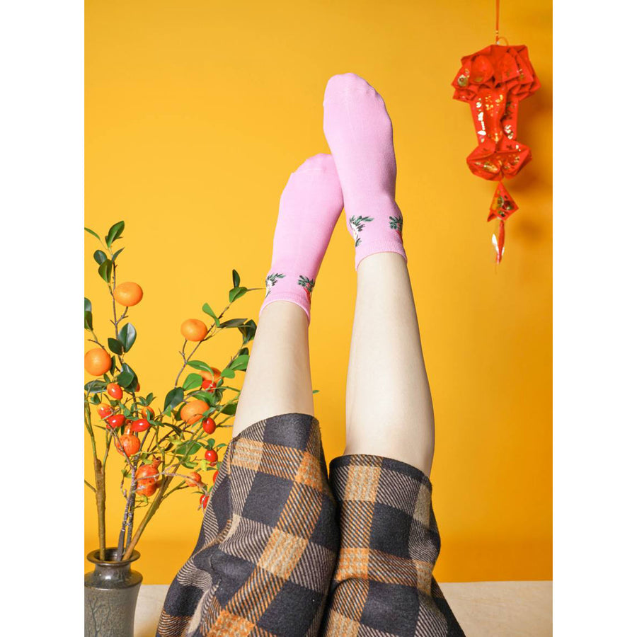 CNY Quarter Flowery Socks