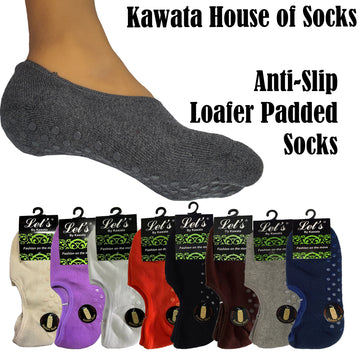 Anti Slip Loafer Padded Socks for Women / Banana Anti-Slip Socks