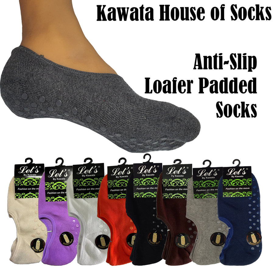 Anti Slip Loafer Padded Socks for Women / Banana Anti-Slip Socks – Kawata  House of Socks