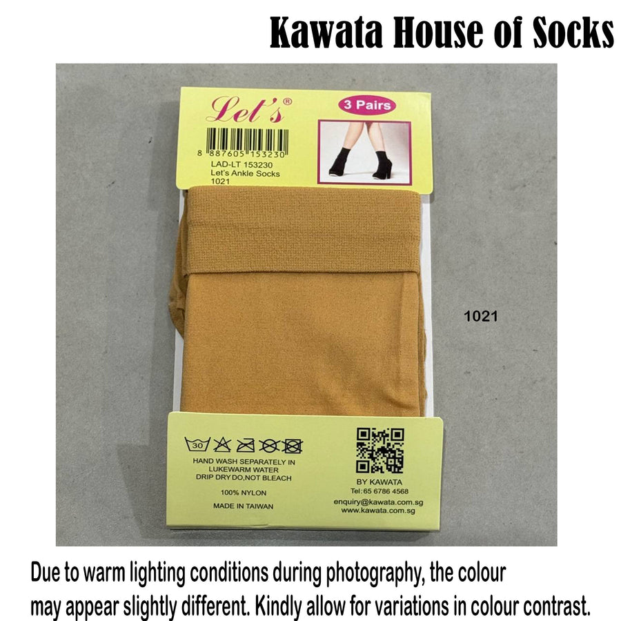 3-in-1 Let’s Ankle Basic Classic Stockings
