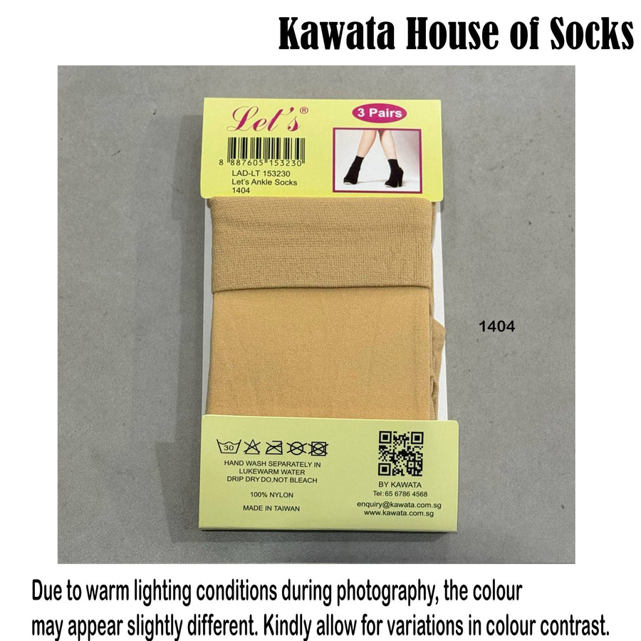 3-in-1 Let’s Ankle Basic Classic Stockings
