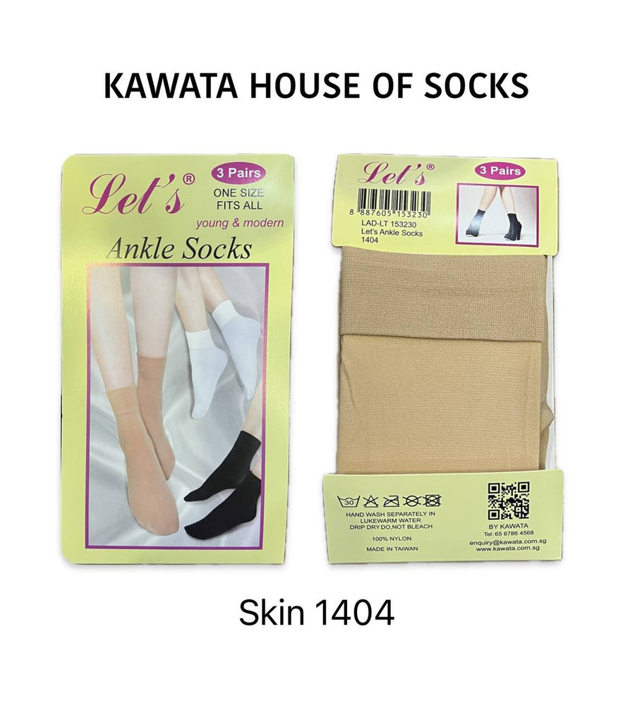 3-in-1 Let’s Ankle Basic Classic Stockings