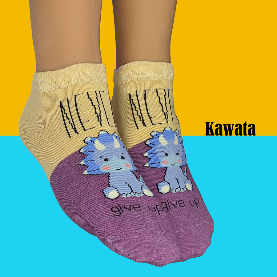 Motivational Quote Socks Ankle Socks EU35-EU40 Women | Teenager Socks