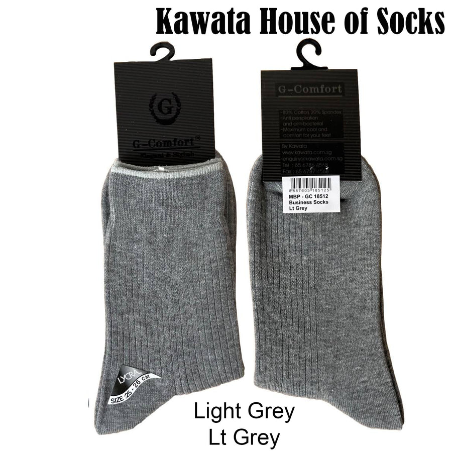 Crew Ribbed Cotton Business Socks