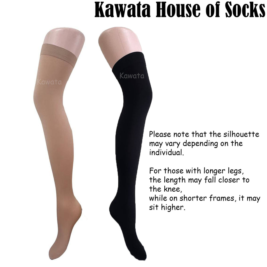 Opaque Over Knee Nylon Stockings | Above Knee Stockings 100 Deniers