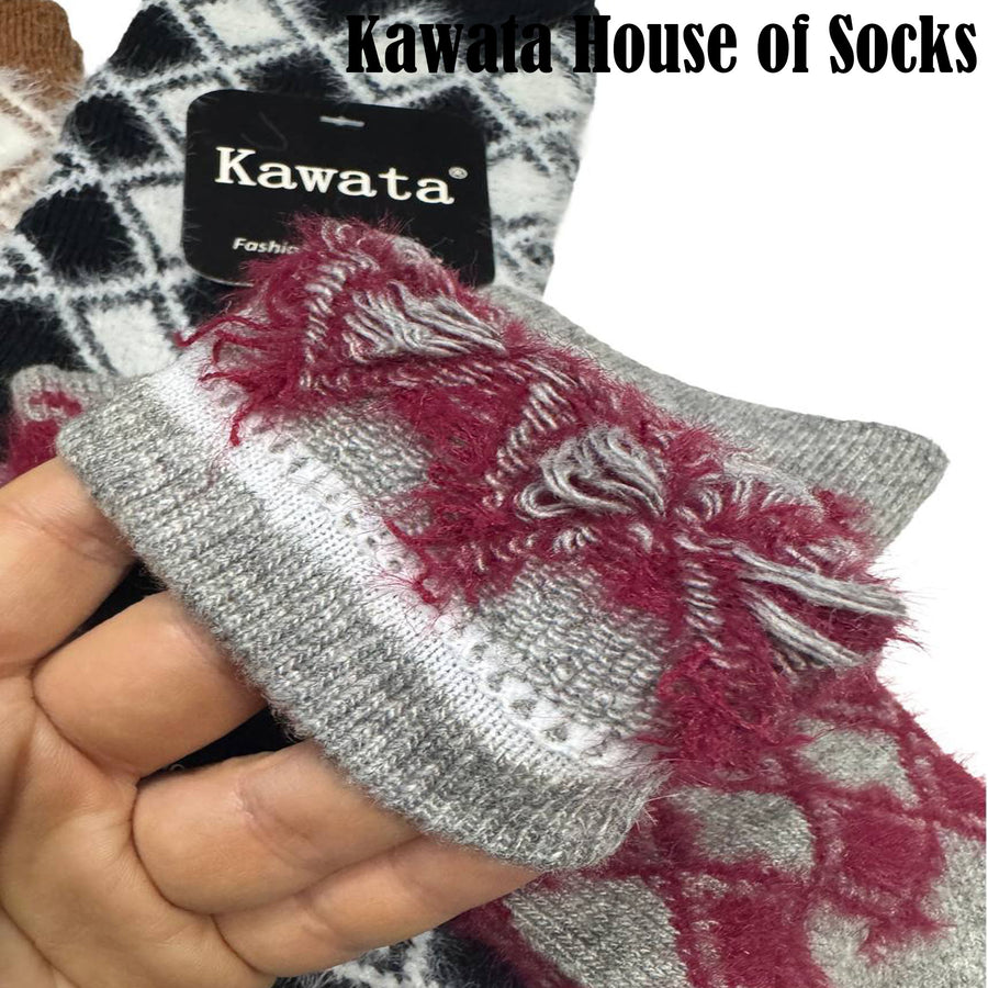 Thick Argyle Wool Socks EU36-EU42