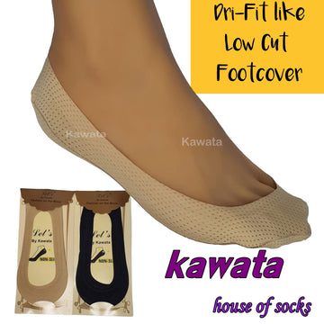 Kawata Low Cut Dri-Fit Foot Cover / Full Non-Slip Silicon Dri-Fit Hidden No-Show Socks - Kawata House of Socks