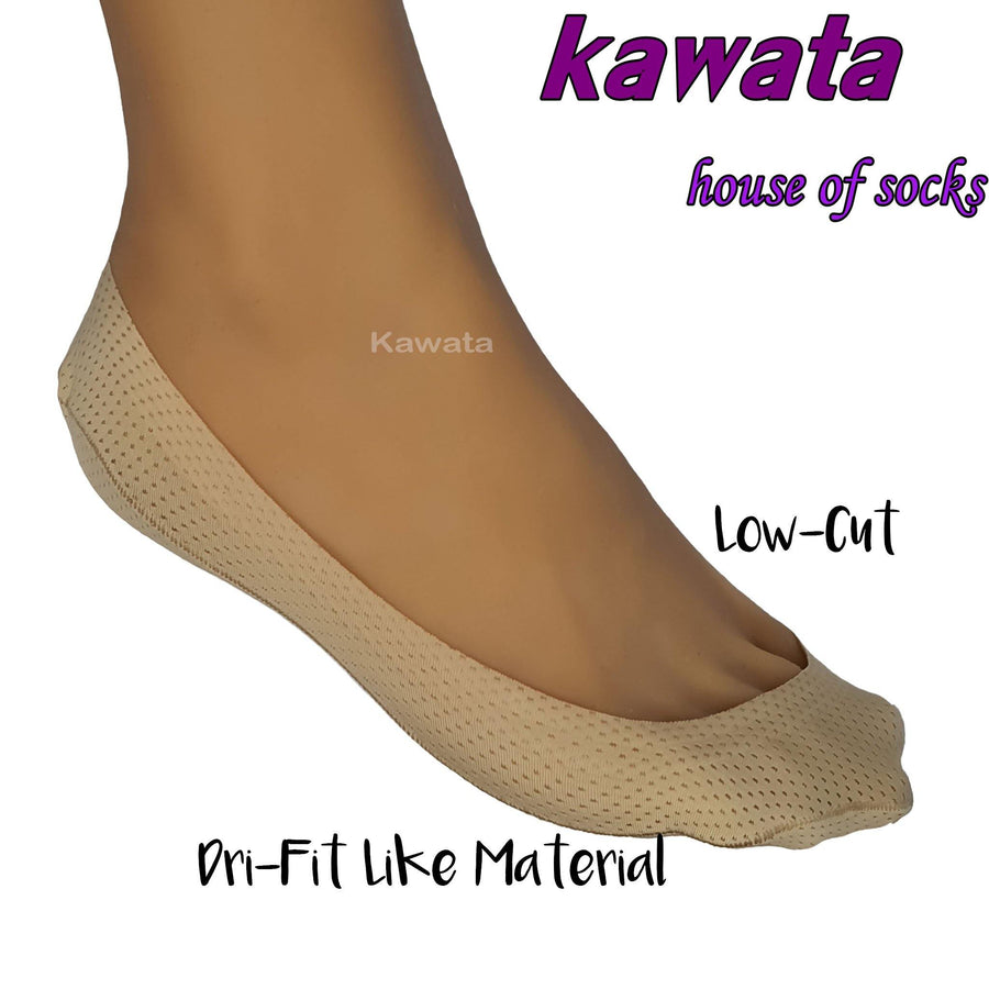 Kawata Low Cut Dri-Fit Foot Cover / Full Non-Slip Silicon Dri-Fit Hidden No-Show Socks - Kawata House of Socks