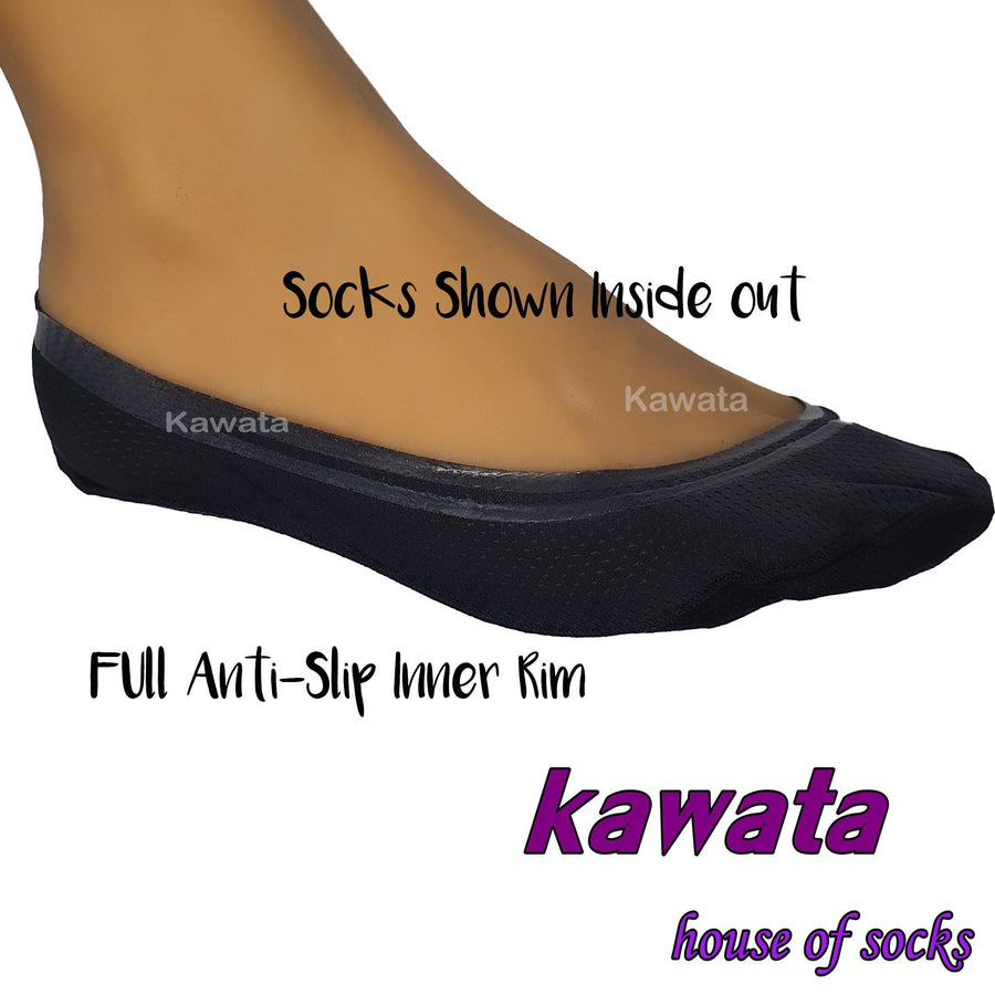 Kawata Low Cut Dri-Fit Foot Cover / Full Non-Slip Silicon Dri-Fit Hidden No-Show Socks - Kawata House of Socks