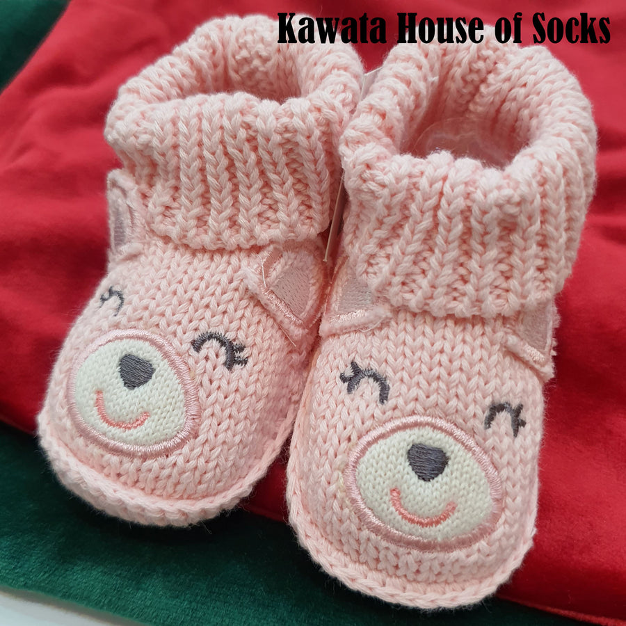Newborn Knitted Booties F