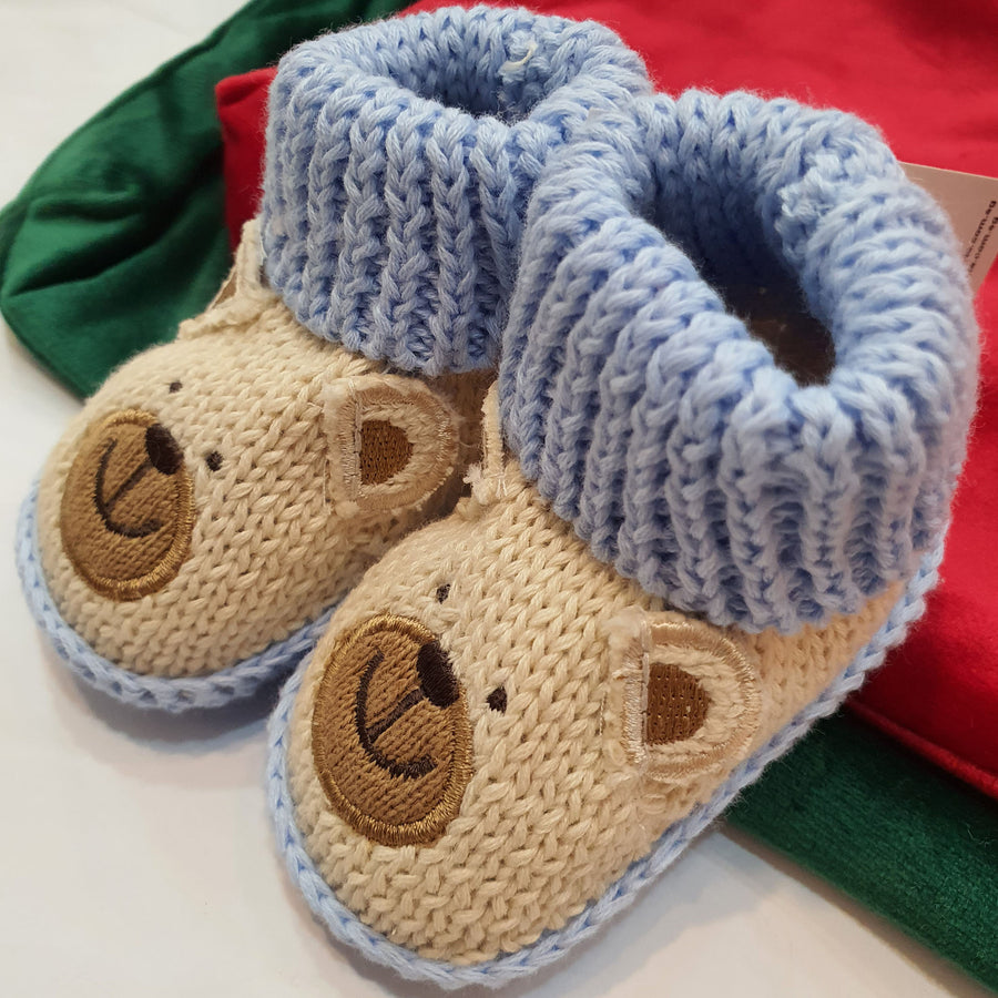 Newborn Knitted Booties I