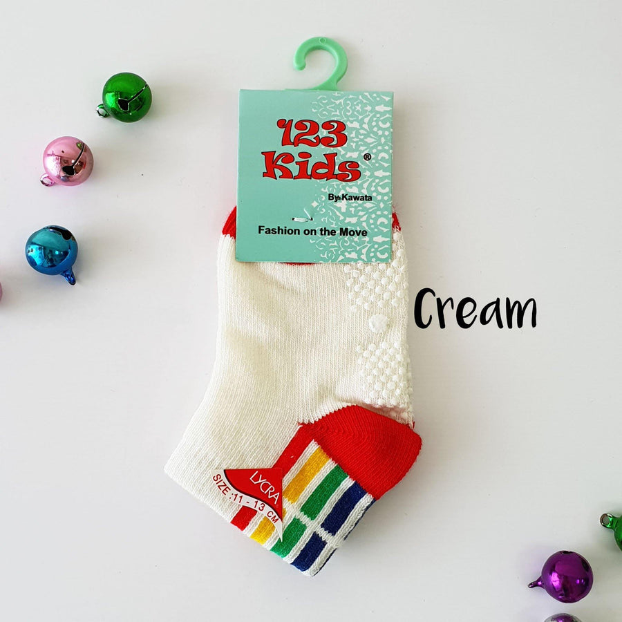 Rainbow Lines Baby Socks ( 6 months ~ 1 years old ) - Kawata House of Socks