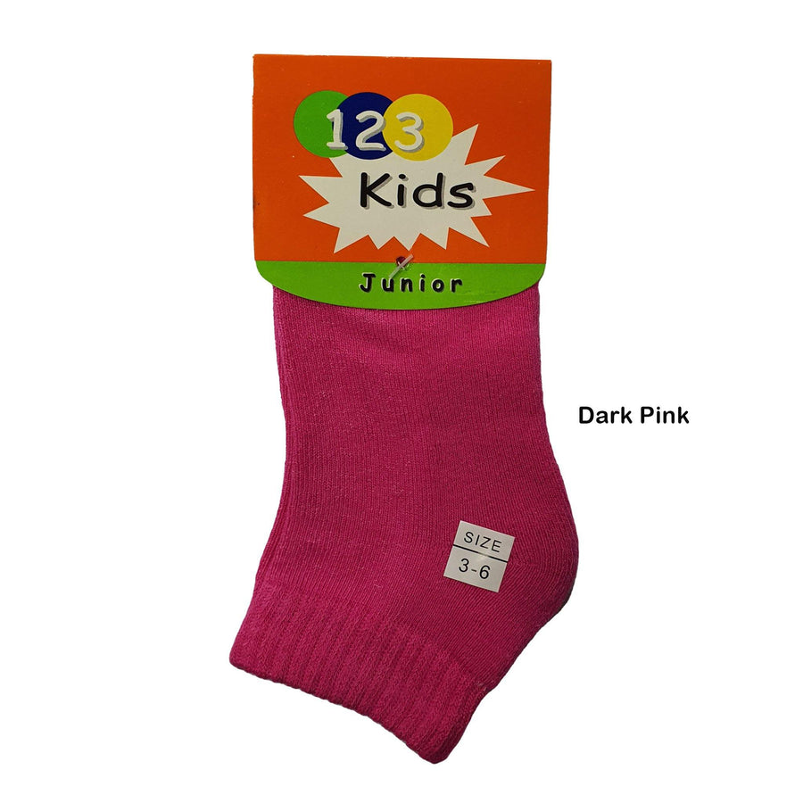 Stock Clearance! Padded Quarter Cushioned Socks for Kids - Kawata House of Socks