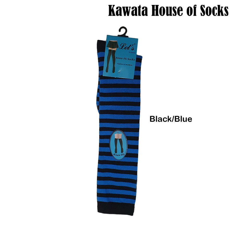 Stripes Cotton Knee High Socks - Kawata House of Socks