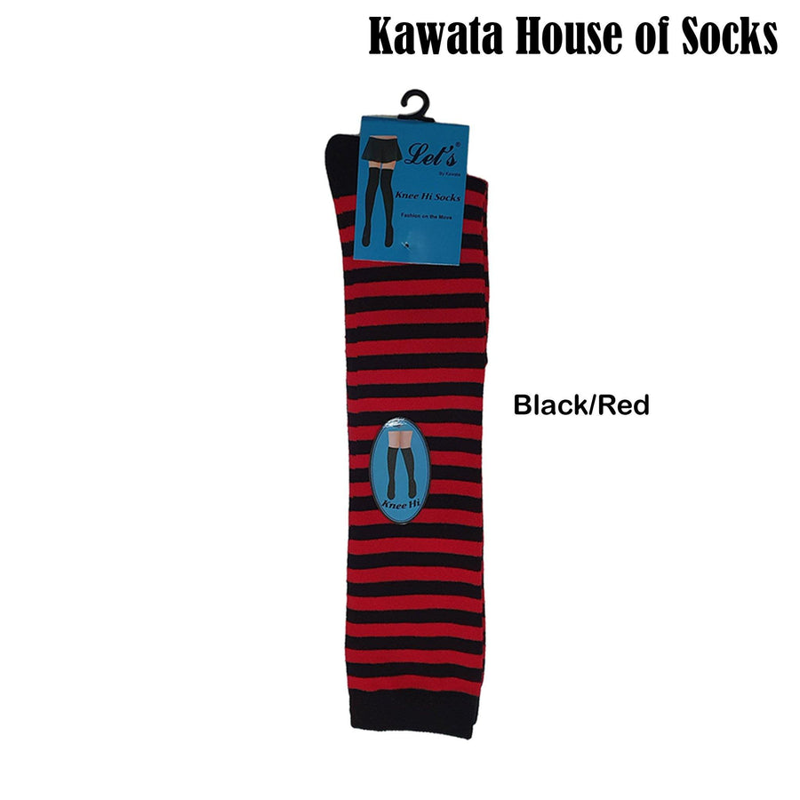 Stripes Cotton Knee High Socks - Kawata House of Socks