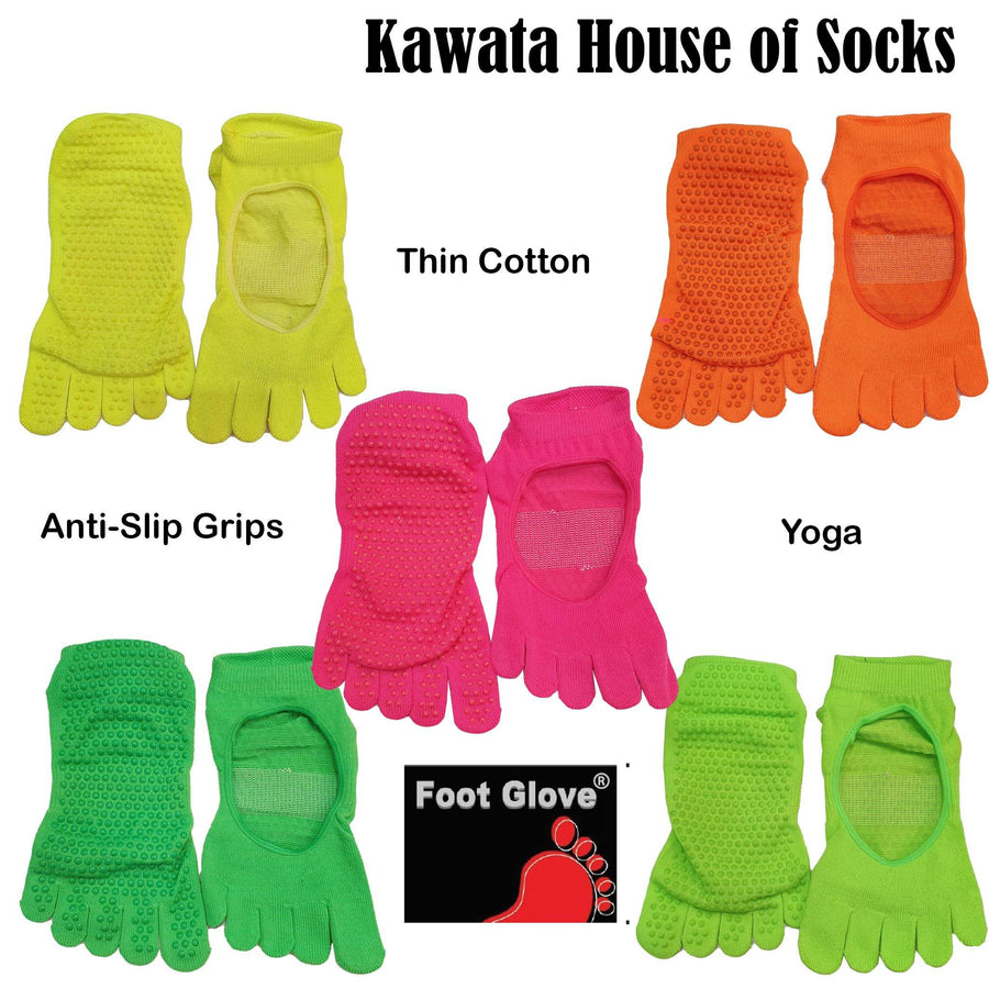 Yoga Anti Slip Toe Socks - Kawata House of Socks