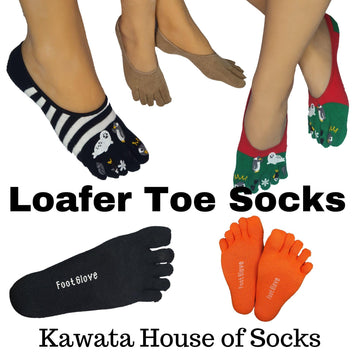 Men Loafer Toe Socks - Kawata House of Socks