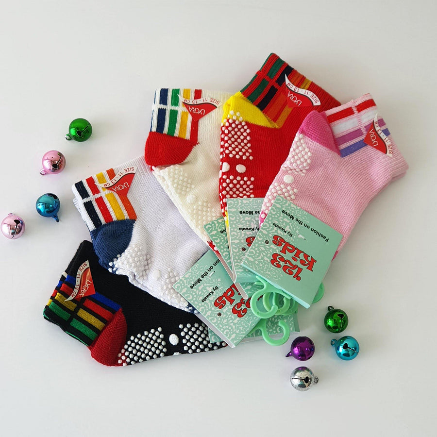 Rainbow Lines Baby Socks ( 6 months ~ 1 years old ) - Kawata House of Socks