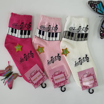 Anti Slip Piano Quarter Socks - Kawata House of Socks