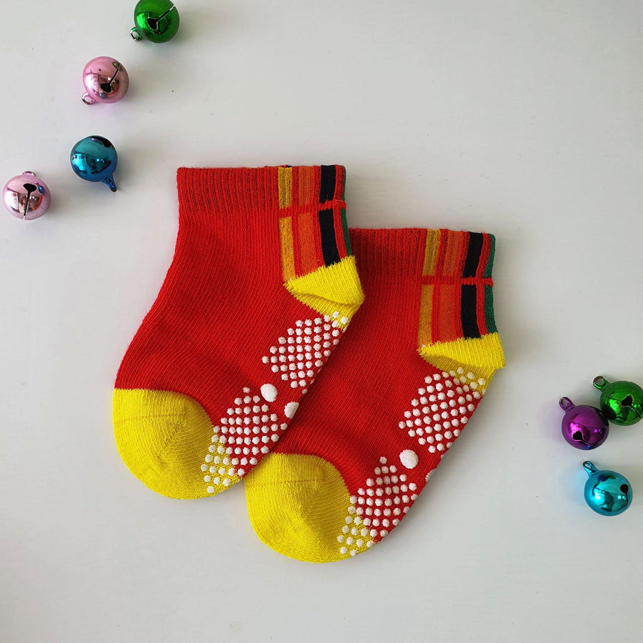 Rainbow Lines Baby Socks ( 6 months ~ 1 years old ) - Kawata House of Socks