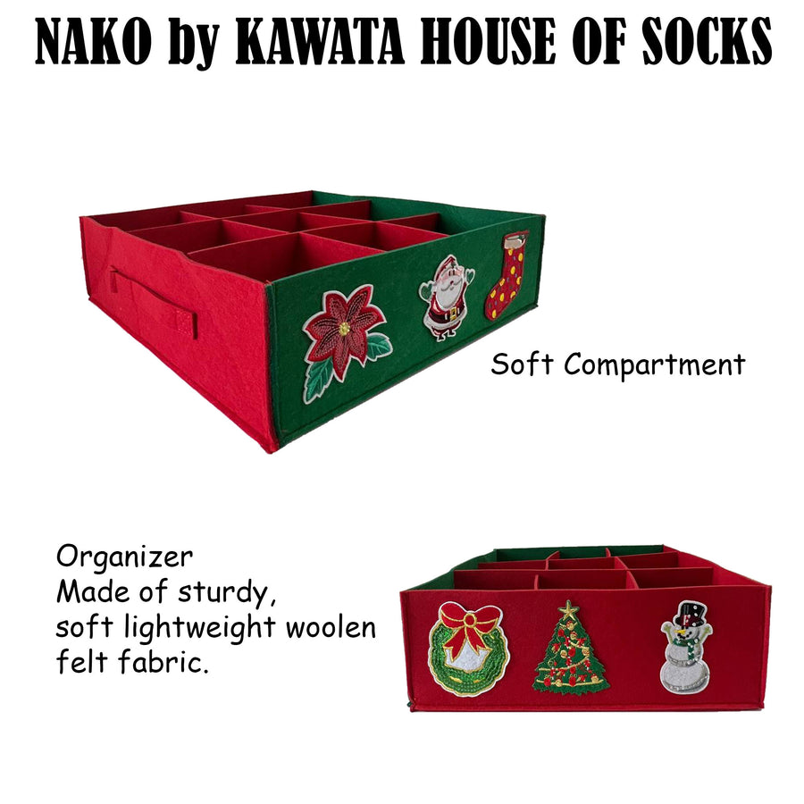 Eagrai Compartment Organizer - Christmas Dual Coloured Box