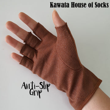 Fingerless Cotton Glove with Anti Slip