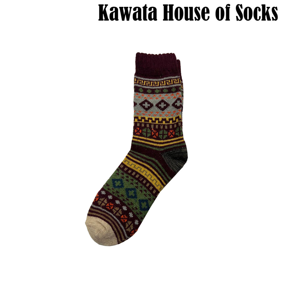 Patterned Wool Socks - EU 40-44