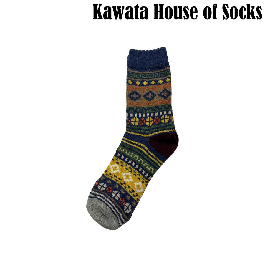 Patterned Wool Socks - EU 40-44