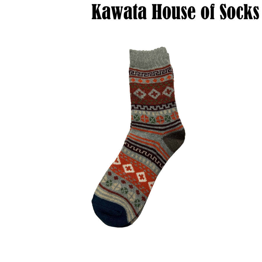 Patterned Wool Socks - EU 40-44