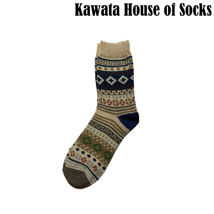 Patterned Wool Socks - EU 40-44