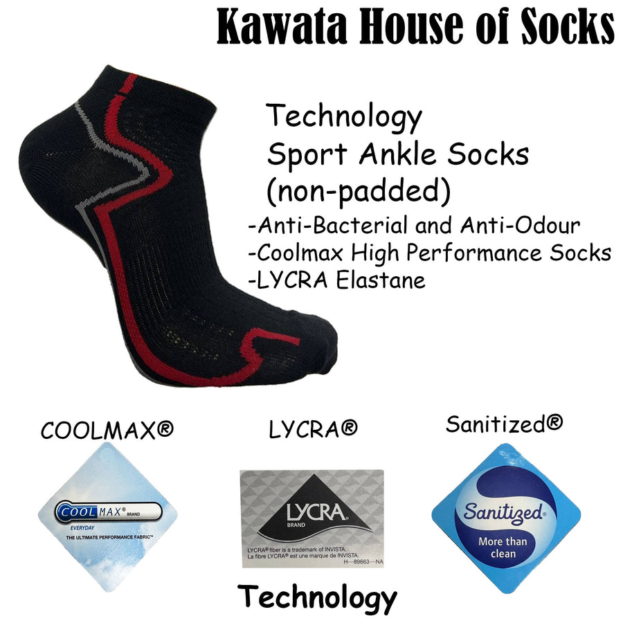 COOLMAX® Ankle Socks | Anti Bacterial and Anti Odour Ankle Socks