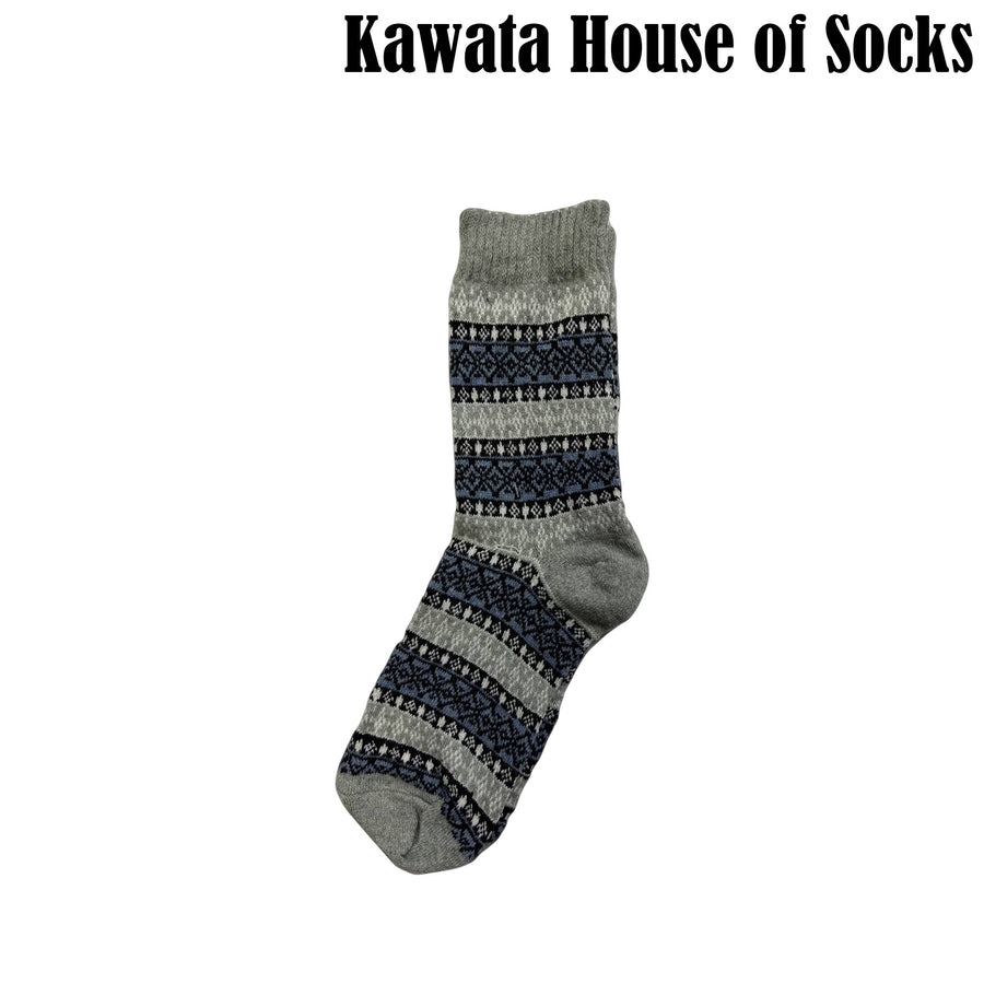 Patterned Wool Socks - EU 36-EU 40