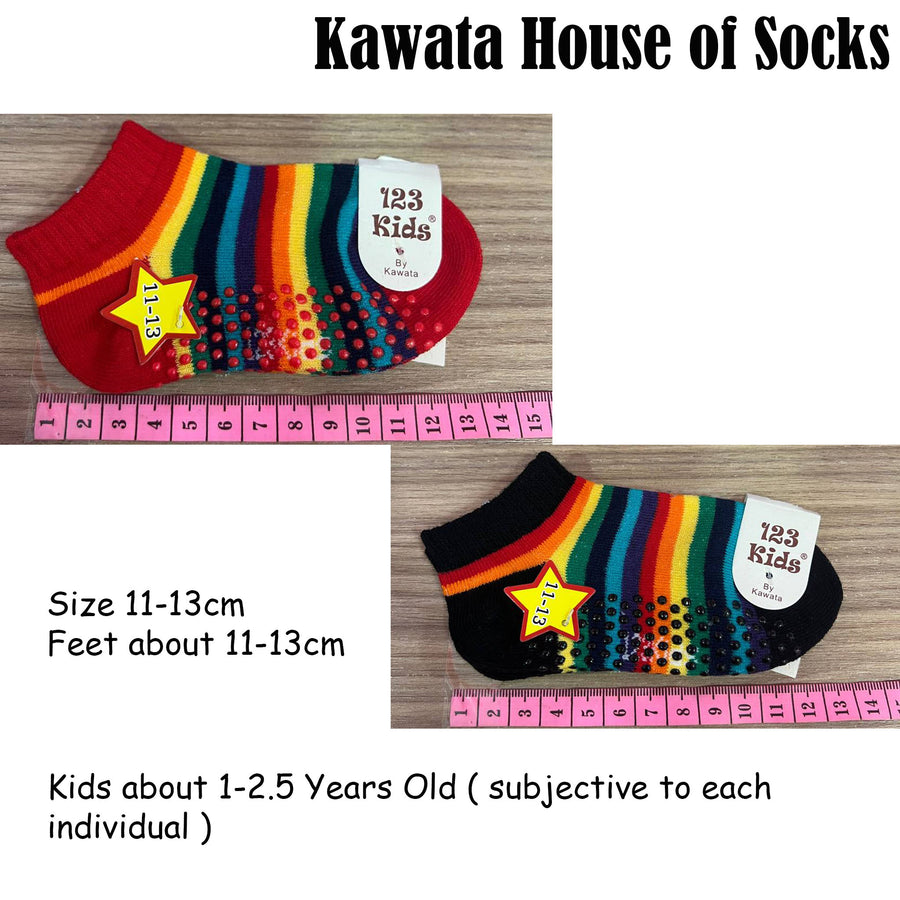 Kids Anti Slip Rainbow Ankle Socks