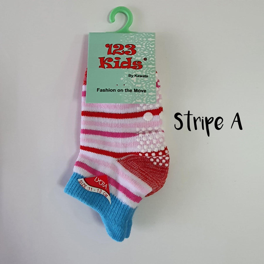 Stripe Tail Tab Baby Socks ( 6 months ~ 3.5 years old ) - Kawata House of Socks