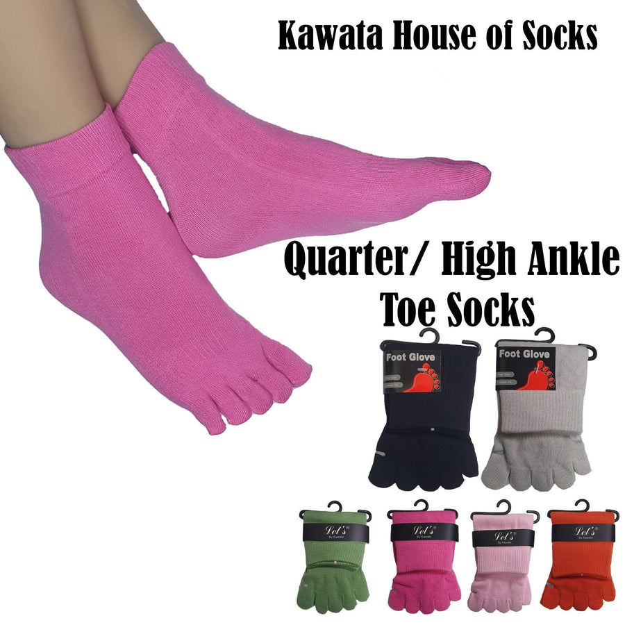 Quarter Toe Socks for Ladies - Kawata House of Socks