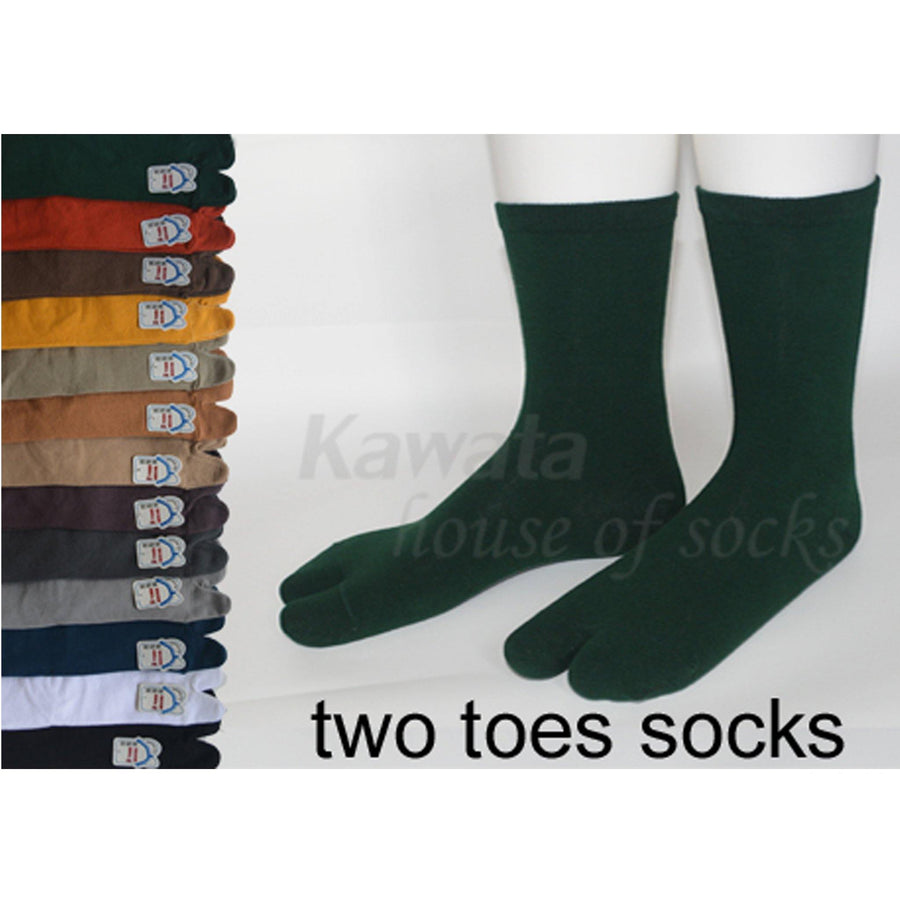 Two Toes Mid Calf Socks - Kawata House of Socks