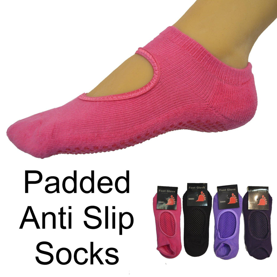 Yoga Padded Anti Slip Socks - Kawata House of Socks