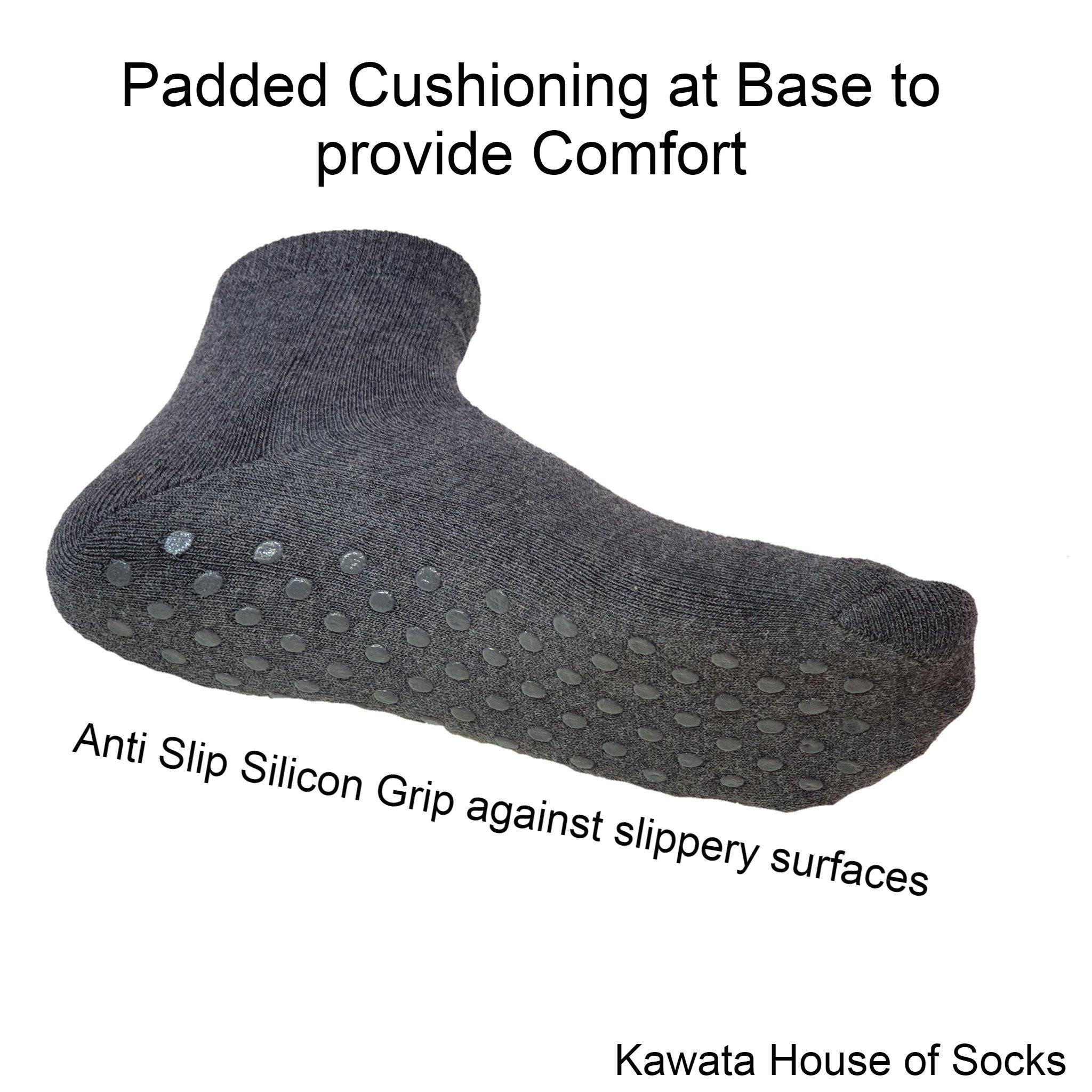 Anti-Slip Padded Quarter Socks for Ladies – Kawata House of Socks