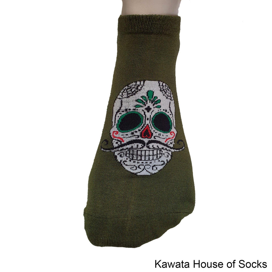 Men Skull Cotton Ankle Socks - Kawata House of Socks