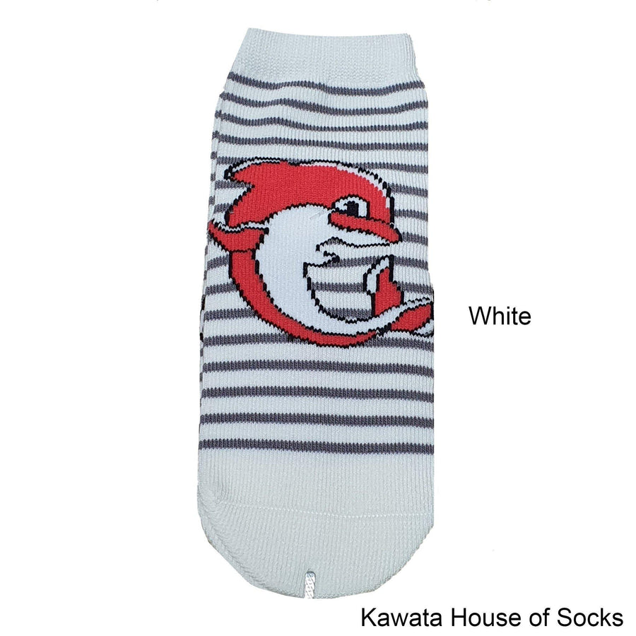 Anti-Slip Quarter Dolphin Socks - Kawata House of Socks