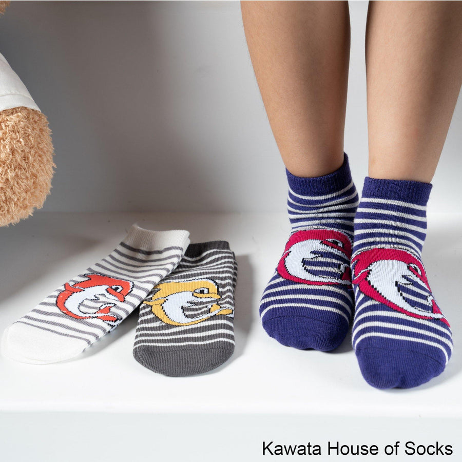 Anti-Slip Quarter Dolphin Socks - Kawata House of Socks