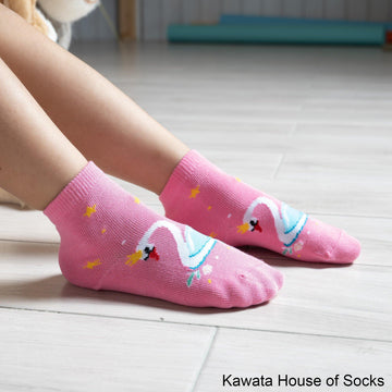 Anti-Slip Quarter Swan Socks - Kawata House of Socks